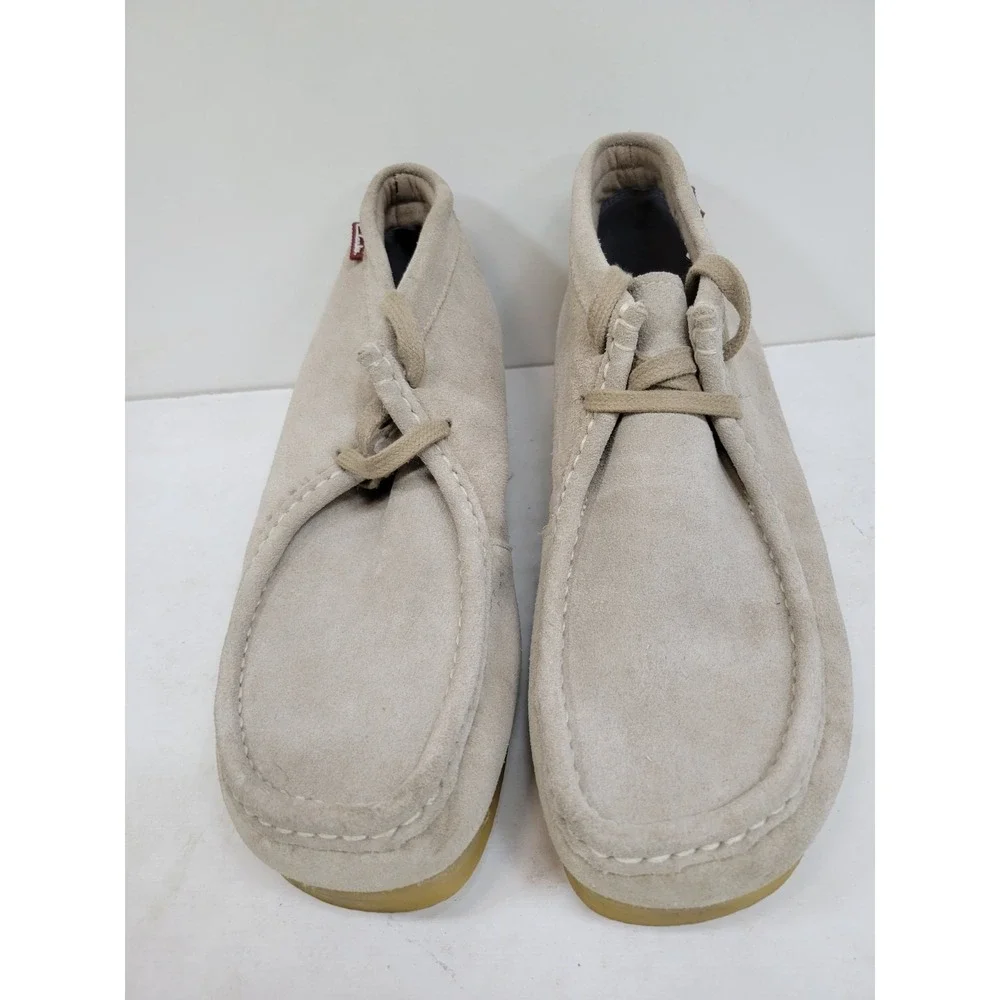 Clarks Stinson Lo Beeswax Suede Chukka Wallabee Boots Men's US 10.5 M Beige...